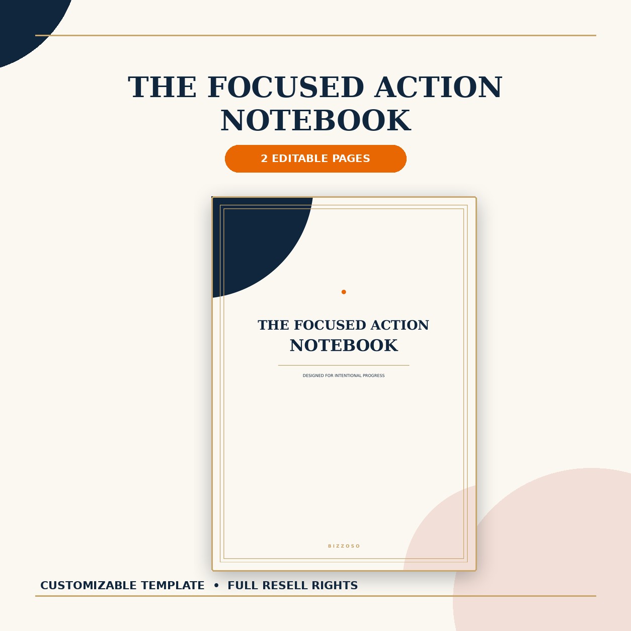 The Focused Action Notebook hero