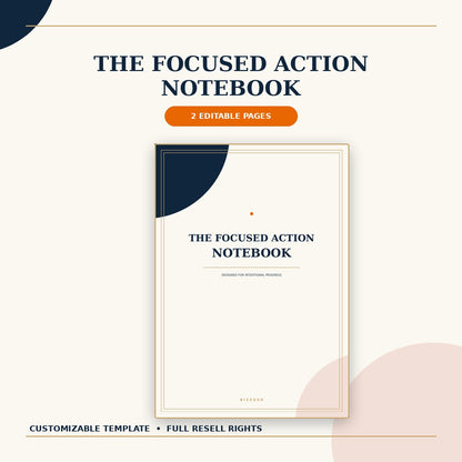 The Focused Action Notebook hero