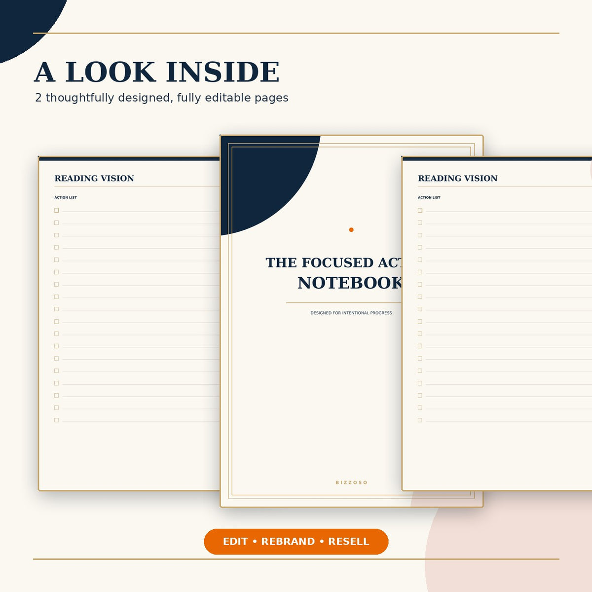 The Focused Action Notebook inside preview