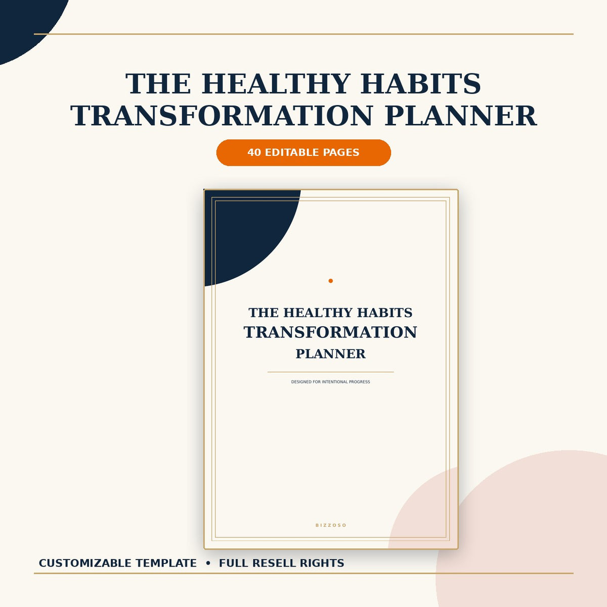 The Healthy Habits Transformation Planner hero