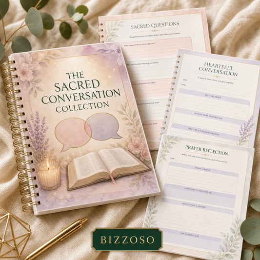 The Sacred Conversation Collection digital planner cover by Bizzoso