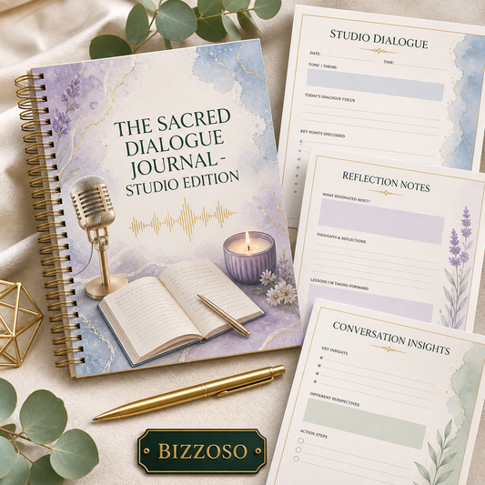 The Sacred Dialogue Journal - Studio Edition digital planner cover by Bizzoso