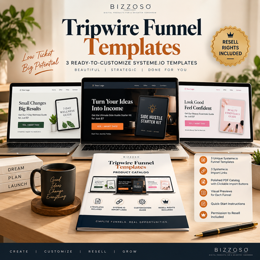 Tripwire Funnel Templates with Resell Rights hero